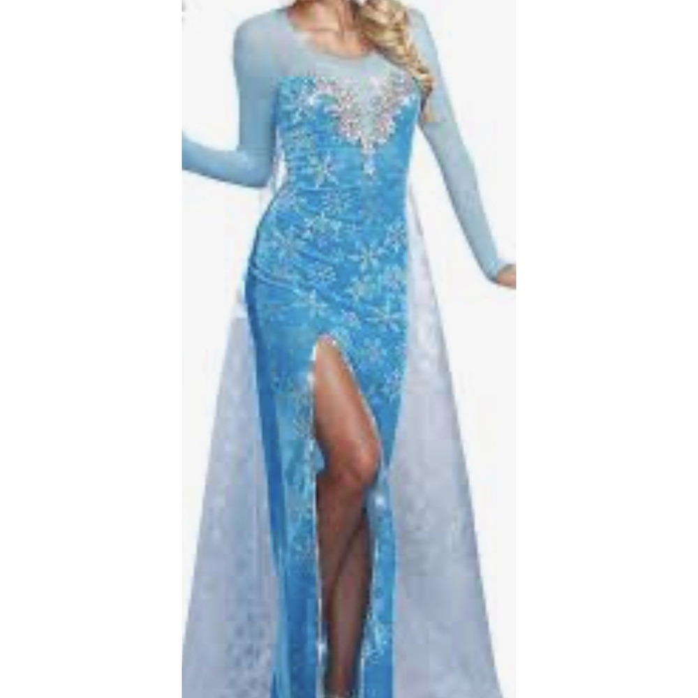 Frozen Elsa-Inspired Halloween Costume Dress Size Large